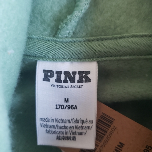 Nwt Pink Victoria's Secret cropped hoodie - Picture 3 of 5